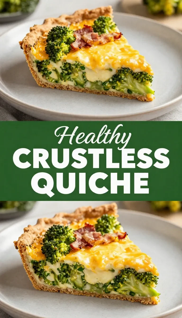 Eine frisch gebackene krustenlose Quiche mit Gemüse und Käse auf einem weißen Teller.