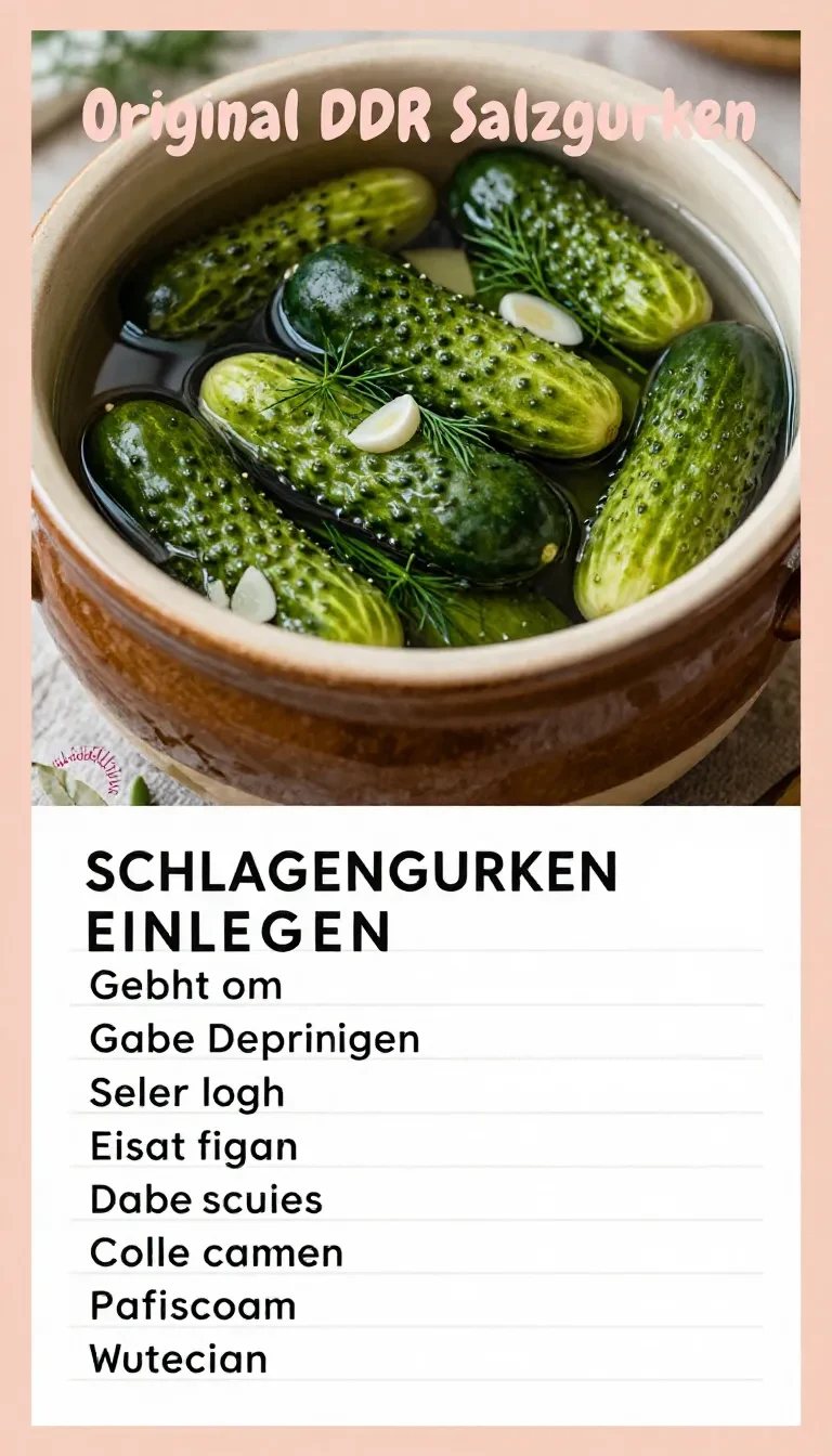 Frische Schlangengurken, Essig, Kräuter und Gewürze für das Einlegen auf einer Holztischplatte
