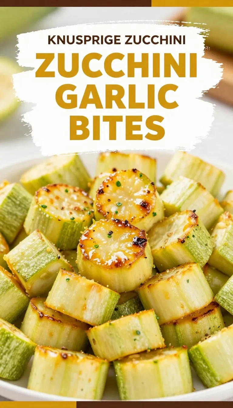 Knusprige Zucchini-Knoblauch-Bissen auf einem Teller, serviert mit frischem Dip und Kräutern als Party-Vorspeise