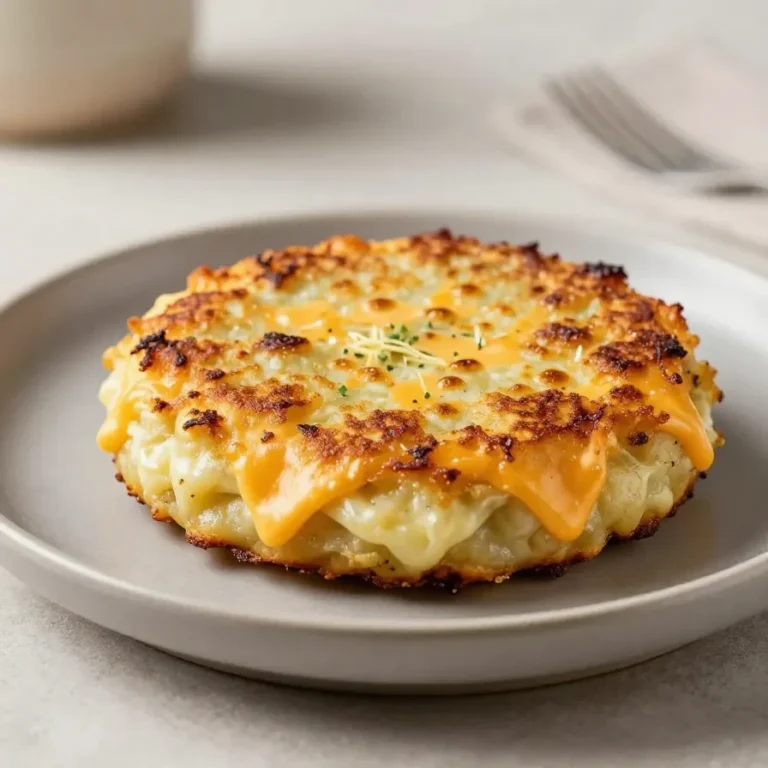 Saftiger herzhafter Zucchinikuchen mit goldbrauner Oberfläche auf einem Teller