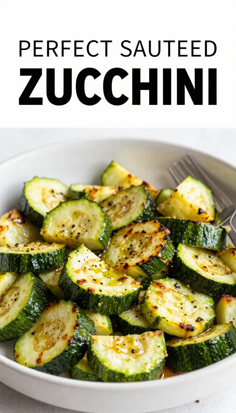 Sautierte Zucchini in einer Pfanne mit frischen Kräutern und etwas Olivenöl.