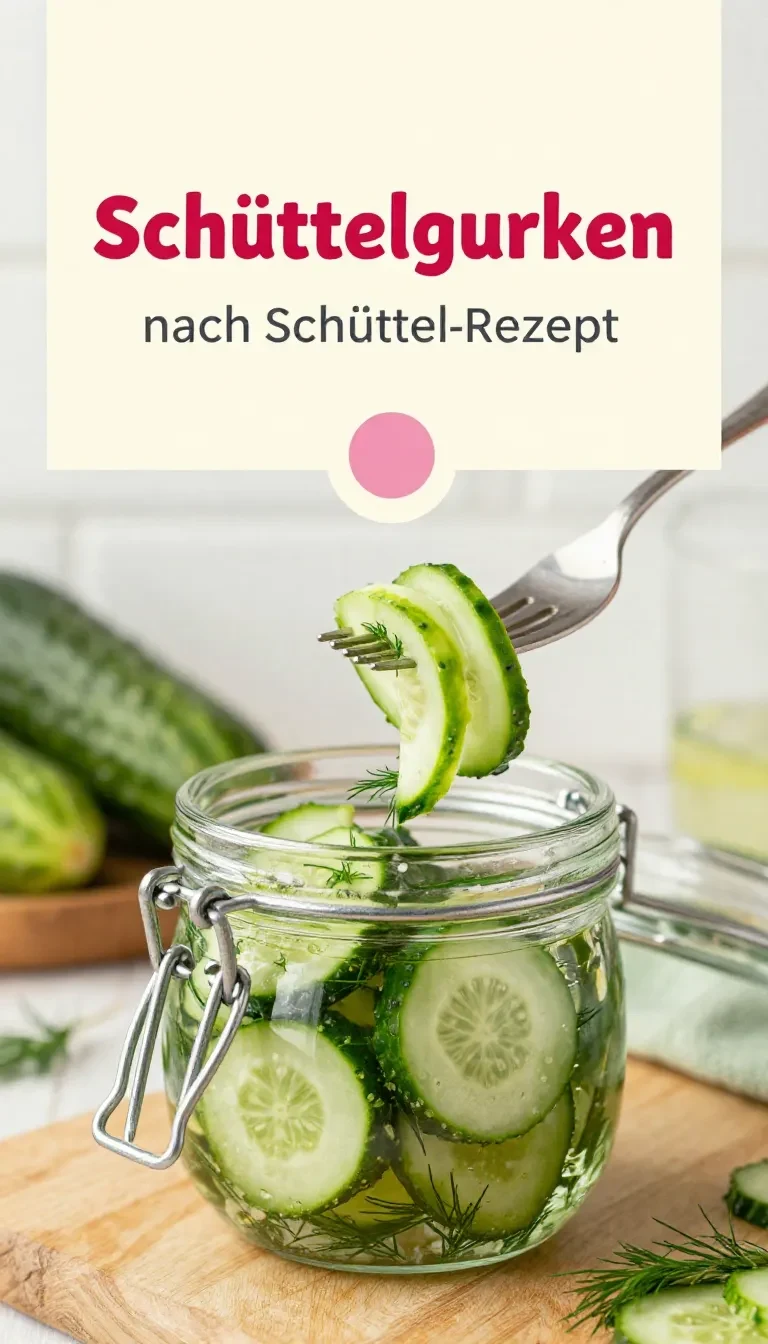 Frisch zubereitete Schüttelgurken in einer Schüssel mit Dill, Zwiebeln und Gewürzen nach DDR-Rezept