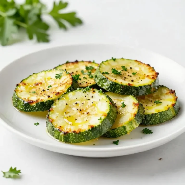 Eine Pfanne mit frisch sautierter Zucchini, leicht gebräunt und mit Kräutern gewürzt.