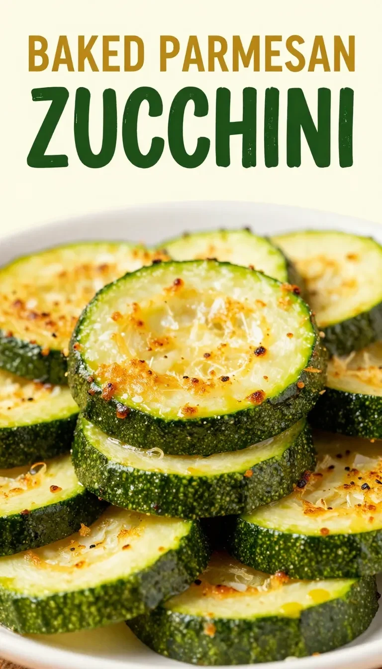 Gebackene Zucchini mit goldbrauner Parmesan-Kruste auf einem Teller serviert
