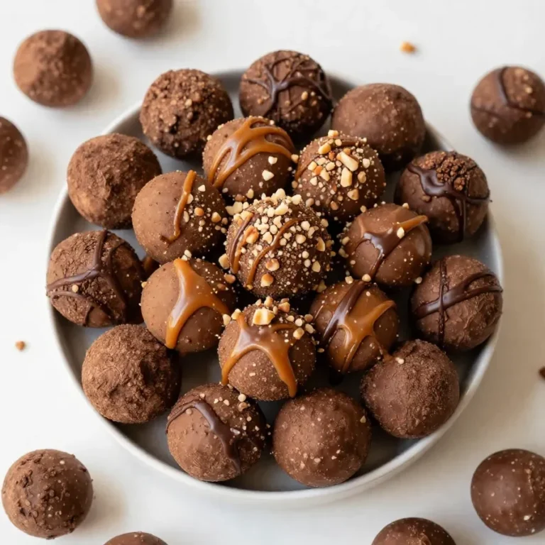 Cremiger Ferrero Rocher Cheesecake auf einem Kuchenständer, dekoriert mit ganzen Ferrero Rocher Pralinen und Haselnussstückchen.