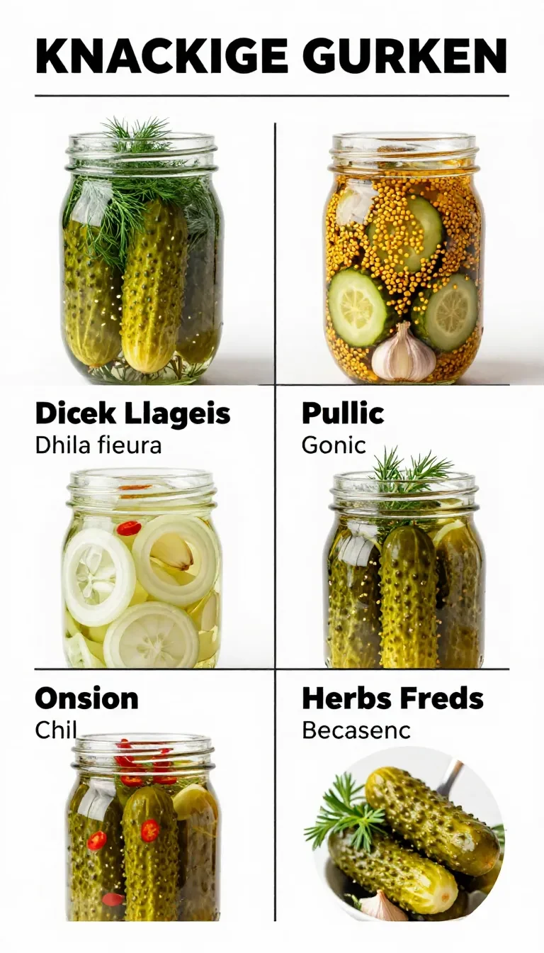 Glas mit eingelegten Gurken, frischen Dillzweigen, Senfkörnern und Gewürzen auf einem Küchentisch