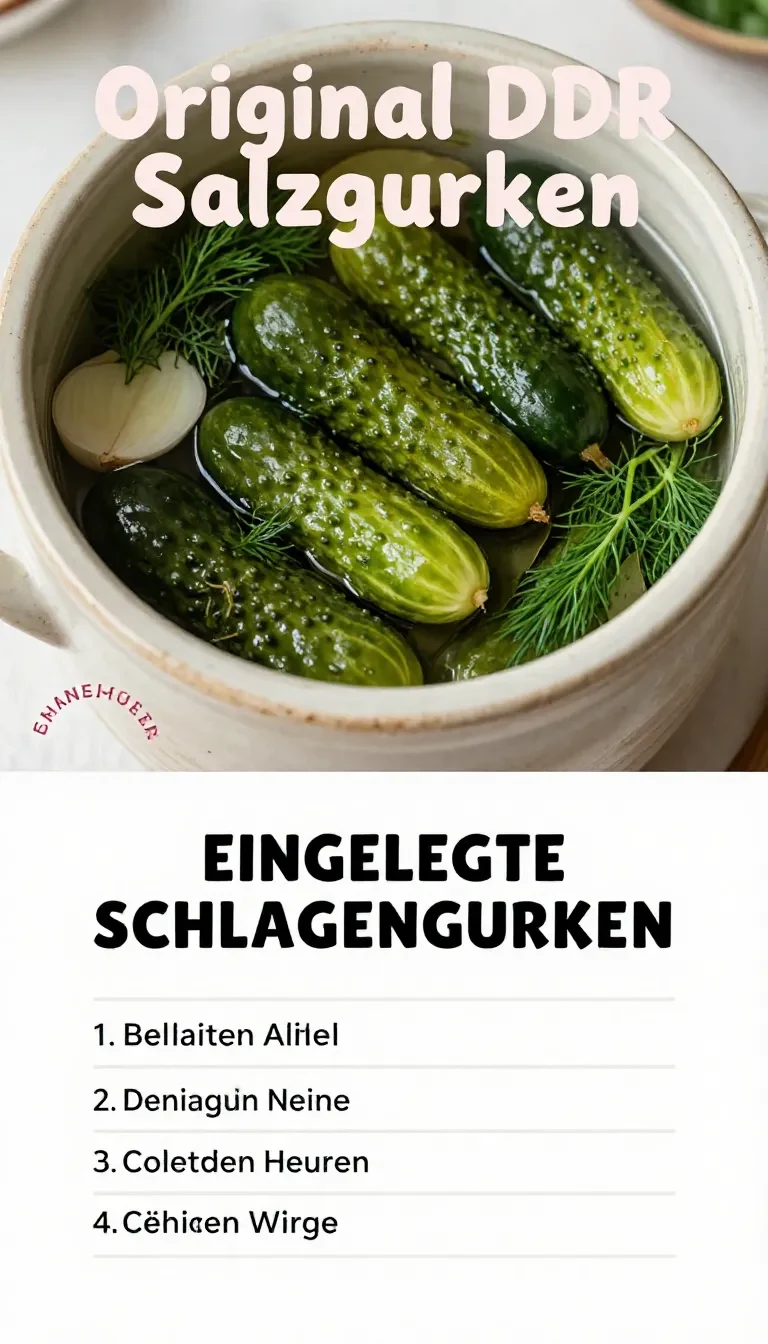Frische Schlangengurken und Einmachgläser mit Kräutern und Gewürzen zum Einlegen vorbereitet
