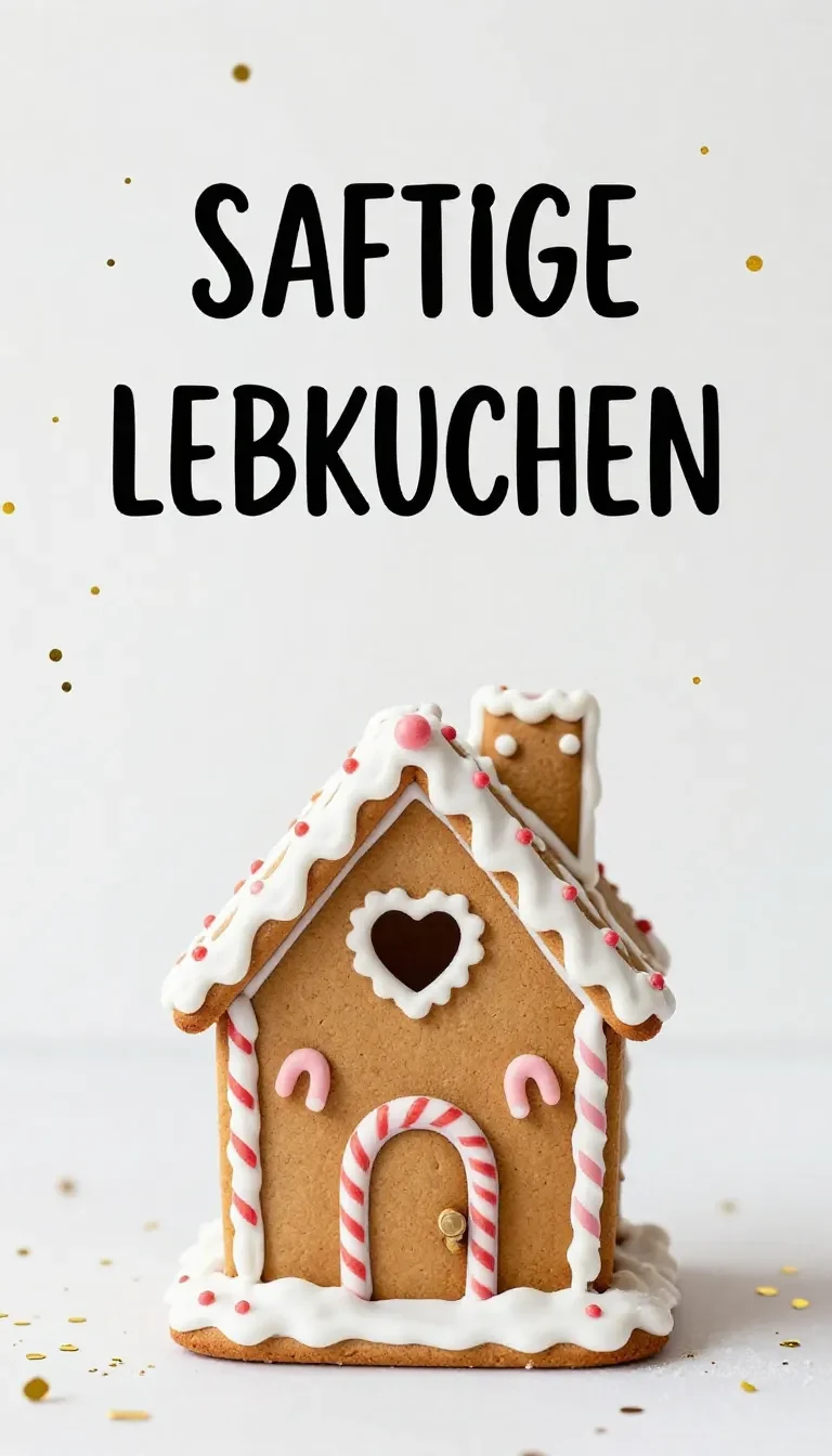 Frisch gebackene Lebkuchenherzen mit Zuckerguss und feinen Verzierungen auf einem rustikalen Holztisch